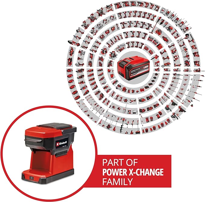 دستگاه قهوه جوش برقی Einhell TE-CF 18 Li-Solo Power X-Change Cordless Coffee Machine سفارش مستقیم از اروپامارت