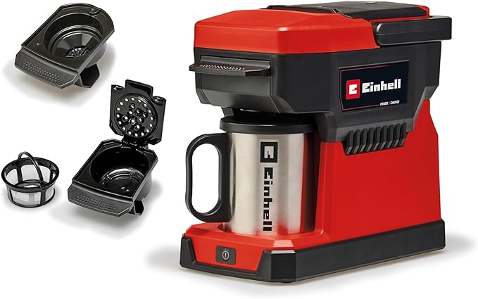 دستگاه قهوه جوش برقی Einhell TE-CF 18 Li-Solo Power X-Change Cordless Coffee Machine سفارش مستقیم از اروپامارت