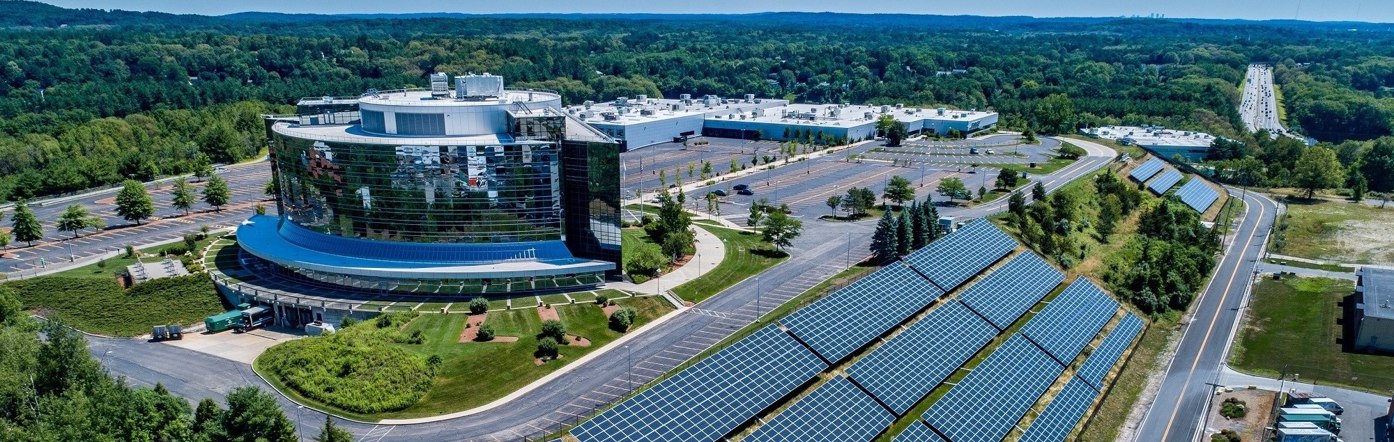 A 1.7-megawatt SunPower solar project on "The Mountain" at Bose Corporation's headquarters in Massachusetts is now generating power.